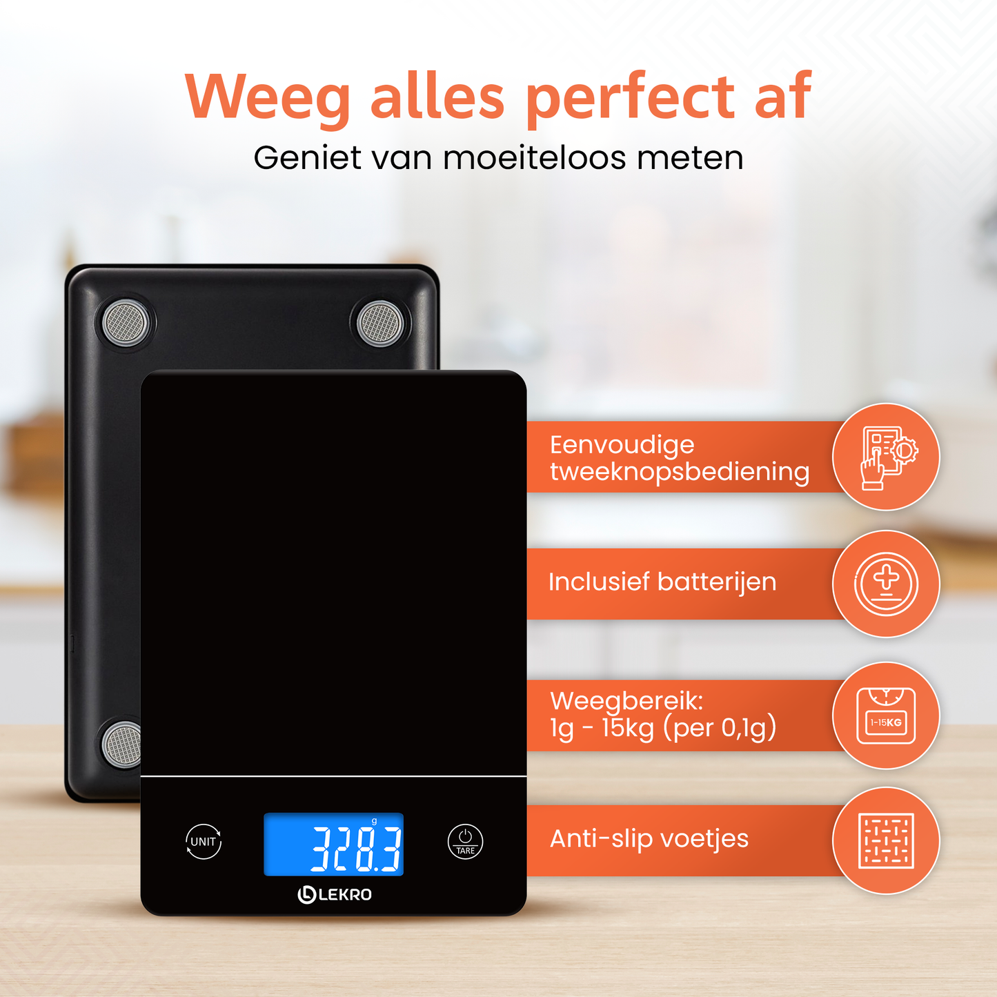 Digitale Precisie Keukenweegschaal – Nieuw 2025 Model