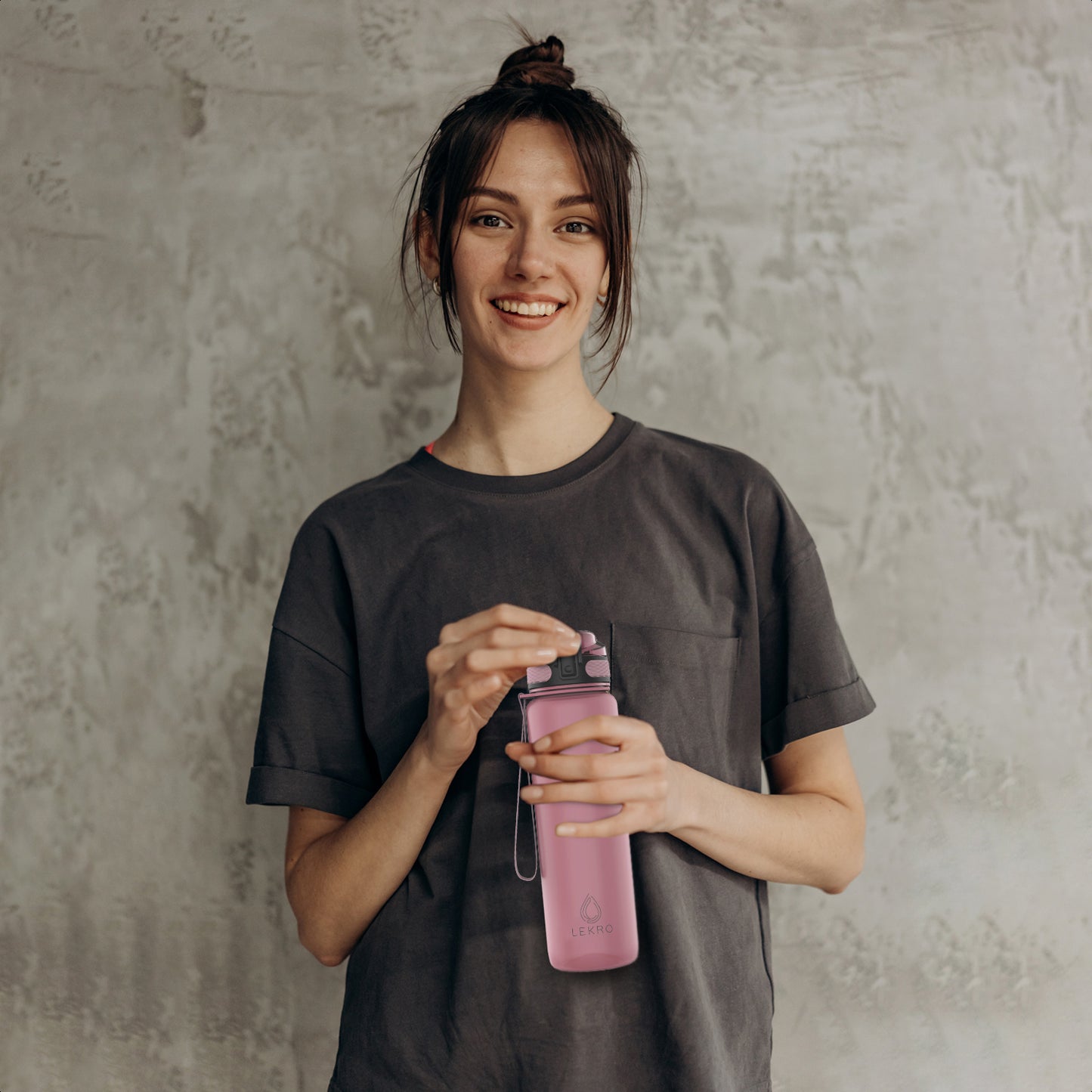 Lekro Waterfles Dop - Rosé Goud