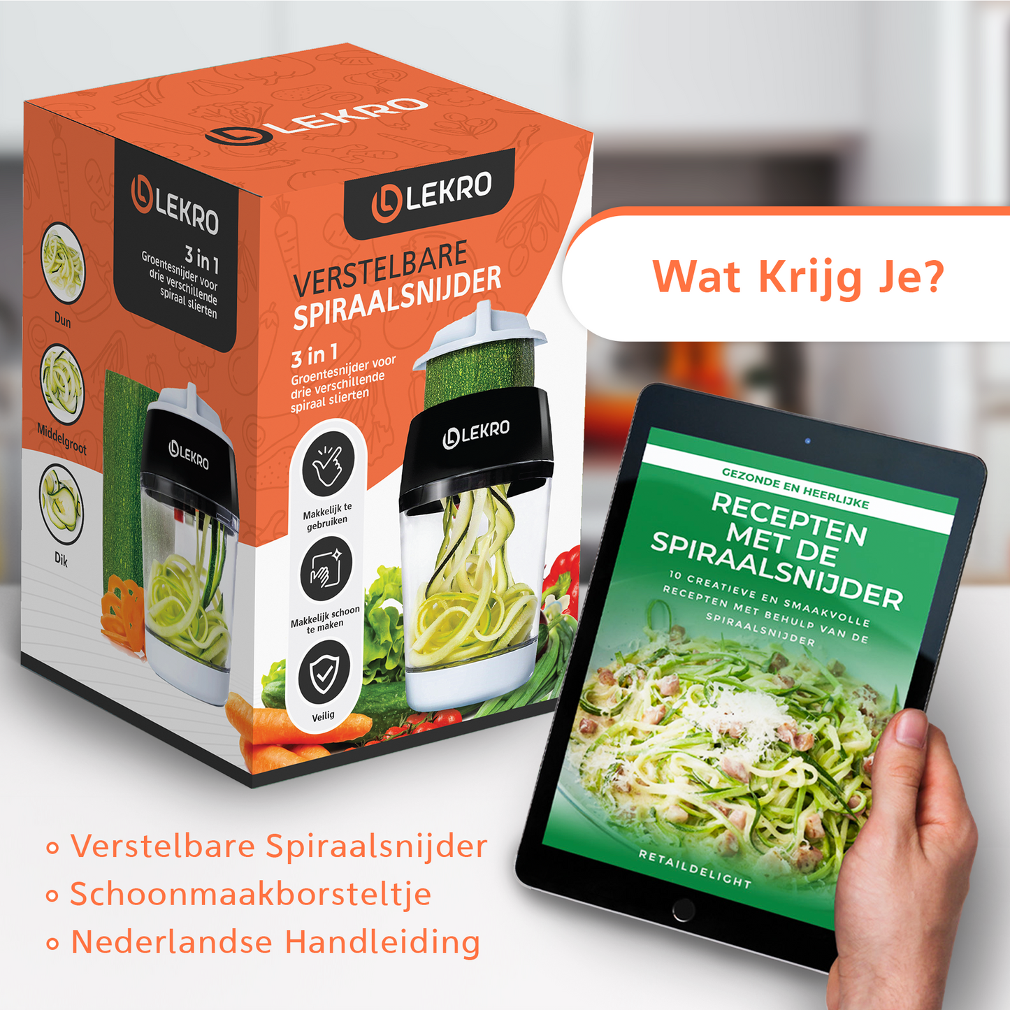 Spiralschneider mit Auffangschale