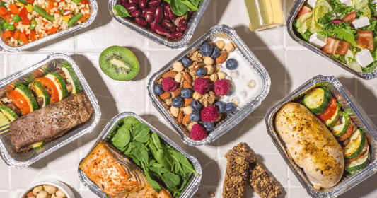 Lijst met gezonde voeding zoals groenten, fruit, noten, zaden en andere volwaardige producten.