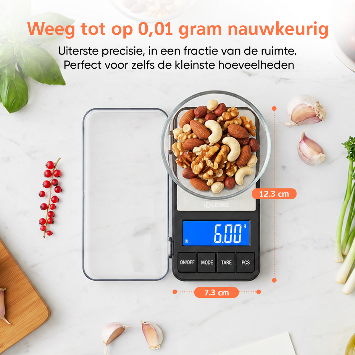 Lekro Precisie Weegschaal - 0,01 tot 500 gram
