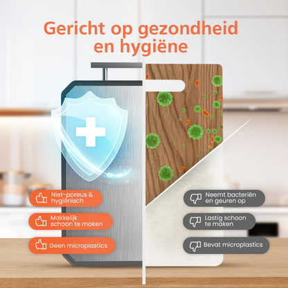 2-in-1 Titanium Snijplank Dubbelzijdig met Tarwestro