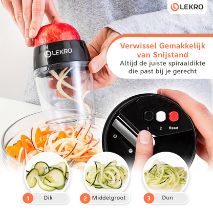 Spiralschneider mit Auffangschale