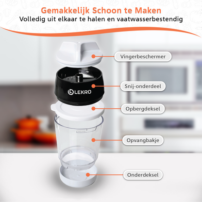 Spiralschneider mit Auffangschale